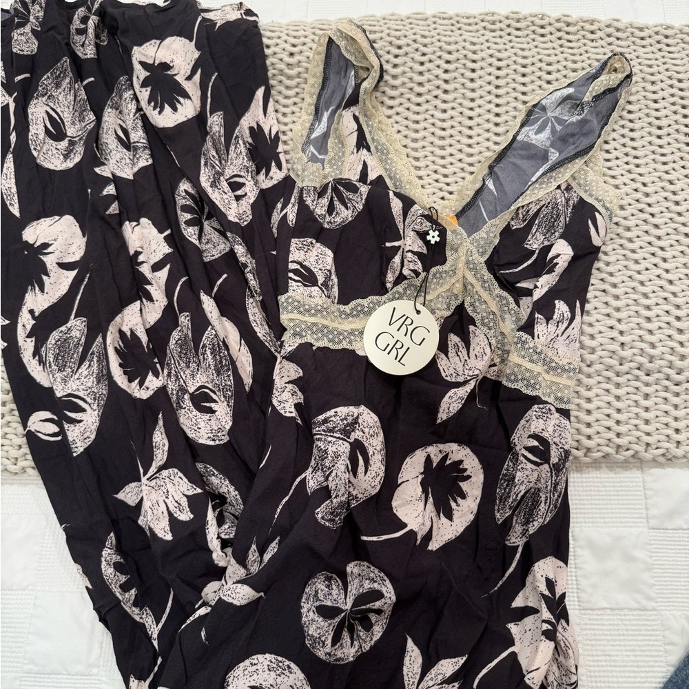 Verge Girl Black and Cream maxi dress